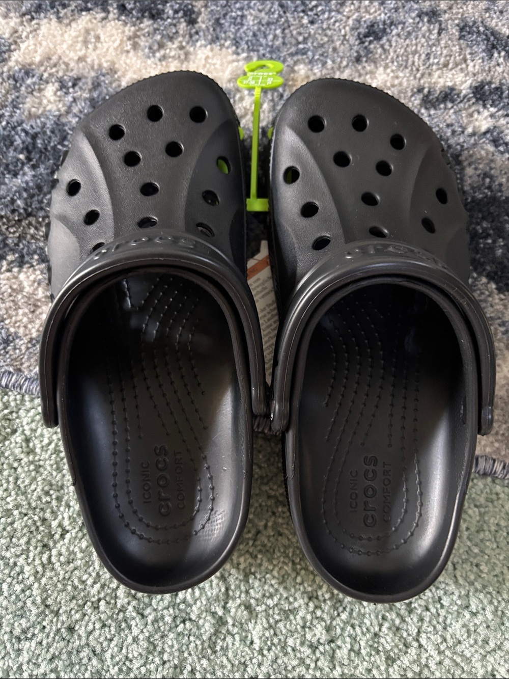 NWT Crocs Baya Clog Black J5 Fits Women’s 5 Classic Slip On